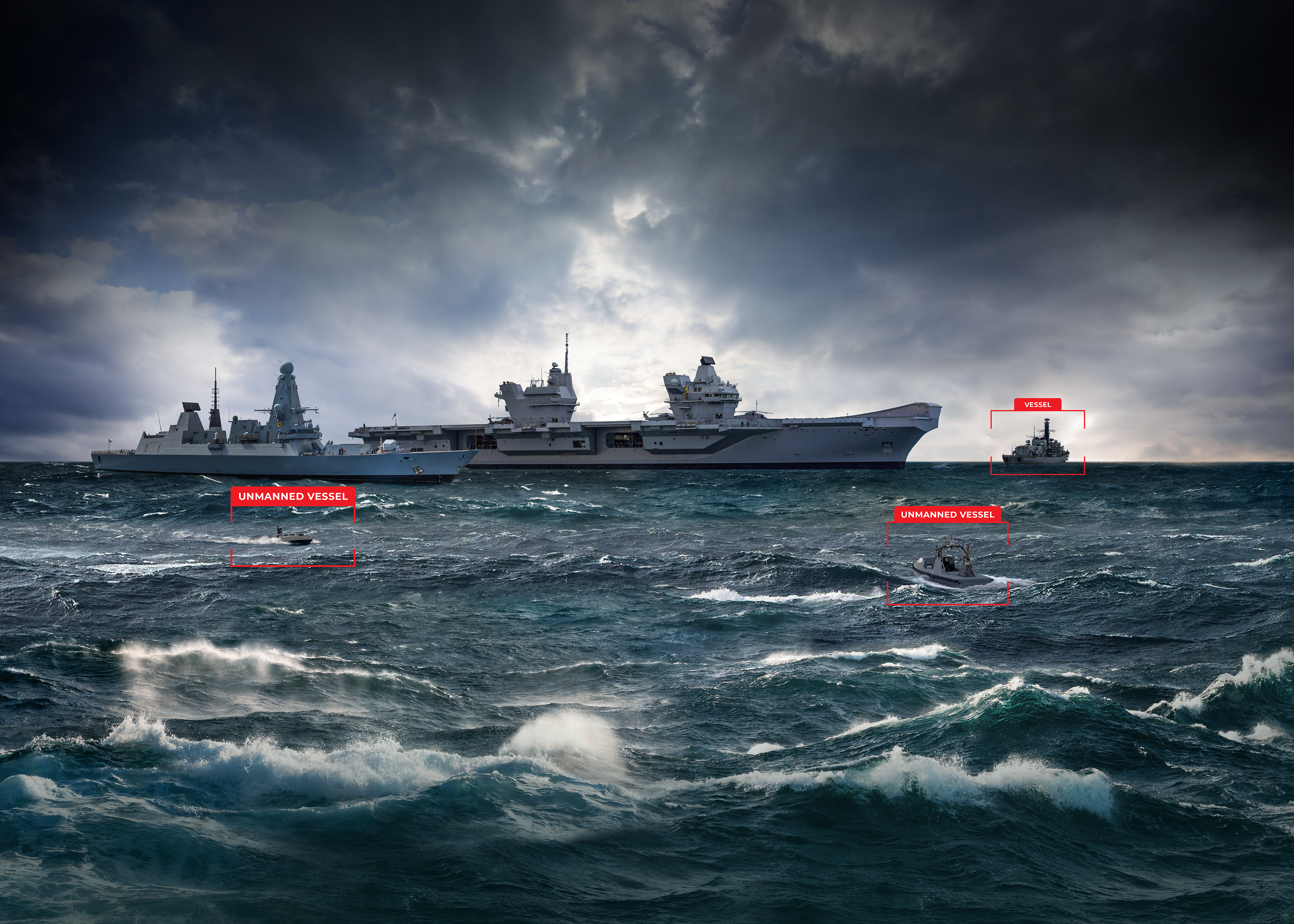 Naval operations showcasing the Zelim Defence Business Unit AI-powered surveillance technology